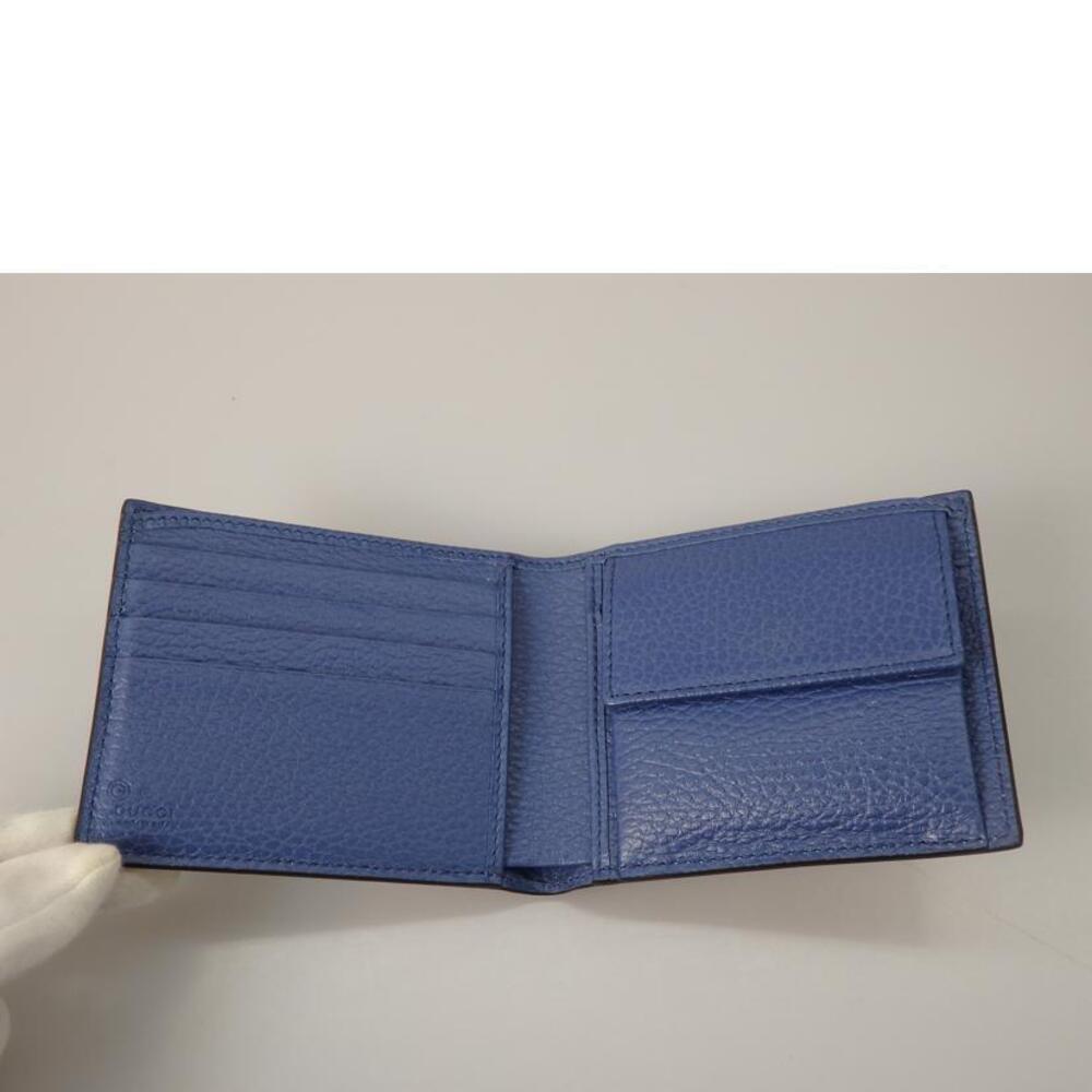 GUCCI Interlocking GG Folding Wallet Blue - Picture 3 of 6